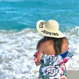 Multi Floral Off-Shoulder Swimsuit